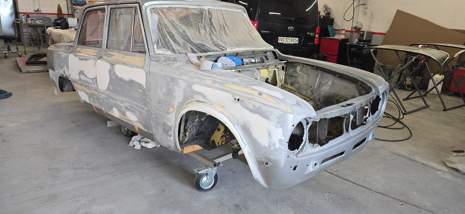 Alfa Romeo Giulia en restauration